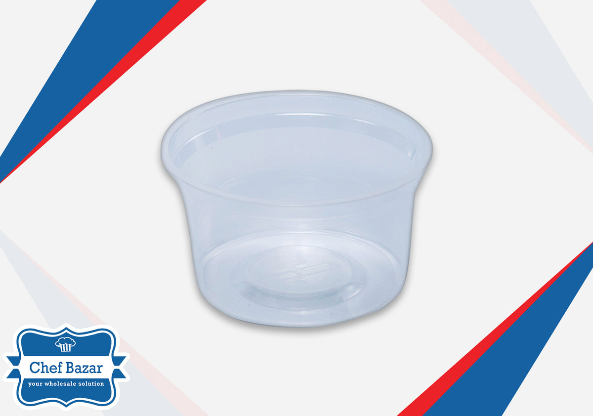 200ML Disposable Plastic Container with Lid (Round) chefbazarco