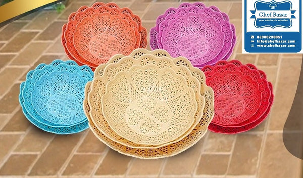 Pack of 3 Deluxe Fruit Baskets - chefbazarco