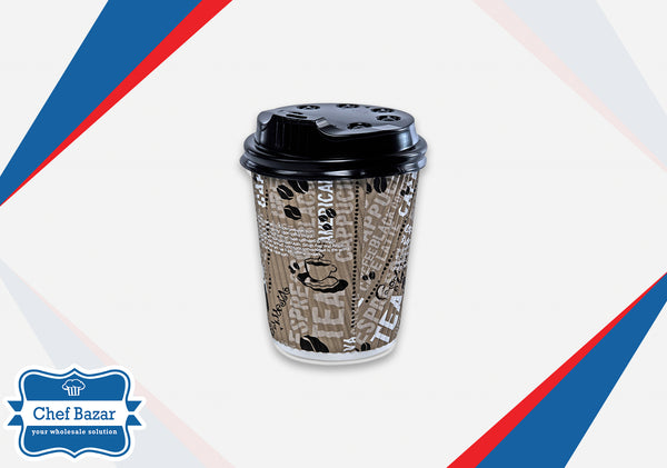 8OZ Double-Wall Ripple Cup with Lid - chefbazarco