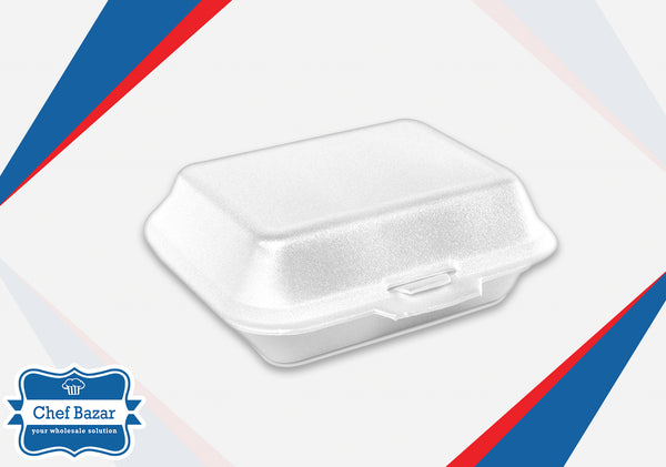 LP09 Styrofoam Container with Folding Lid (Pack of 200) - chefbazarco