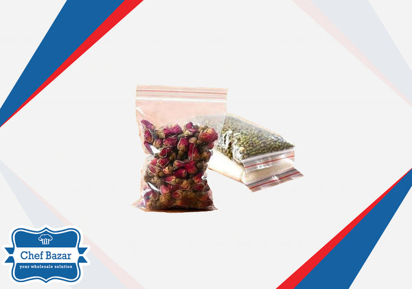 Clear Plastic Zip Lock Bags (5 x 7 inches) Small - chefbazarco