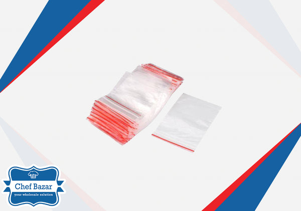 Clear Plastic Zip Lock Bags (5 x 7 inches) Small - chefbazarco