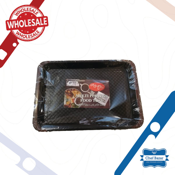 Multi Purpose Food Tray 28x40 cm Black (Premium quality) - chefbazarco