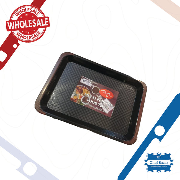 Multi Purpose Food Tray 28x40 cm Black (Premium quality) - chefbazarco