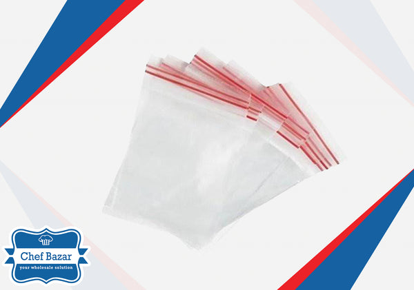 Clear Plastic Zip Lock Bags (6 x 8 inches) Medium - chefbazarco
