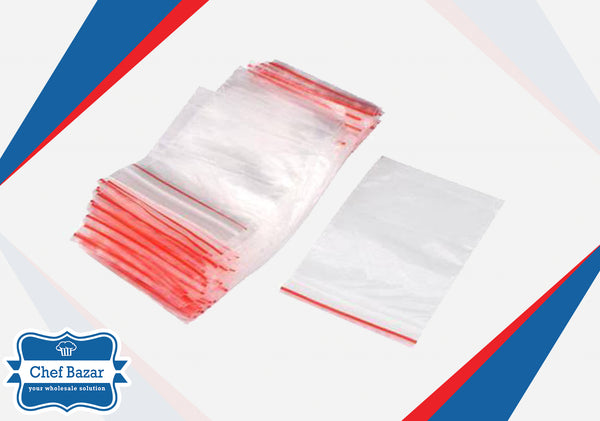Clear Plastic Zip Lock Bags (6 x 8 inches) Medium - chefbazarco