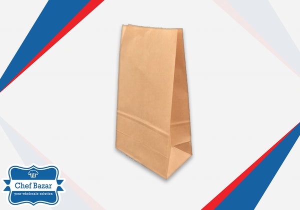 Large Kraft Paper Bag Low Gsm 9.5x13 inches - chefbazarco