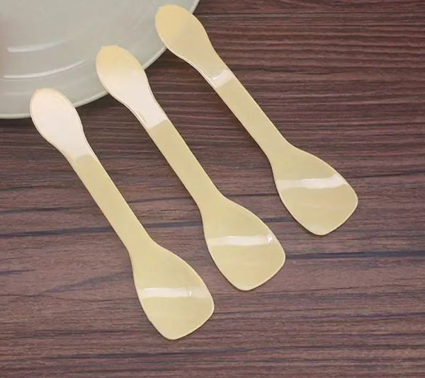 Pack of 100 Plastic Icecream Spoons - chefbazarco