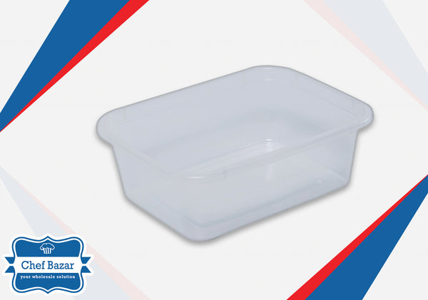 150ML Plastic Container with Lid (Rectangle) - chefbazarco