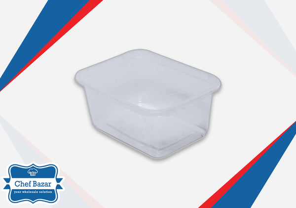 200ML Plastic Container with Lid (Rectangle) - chefbazarco