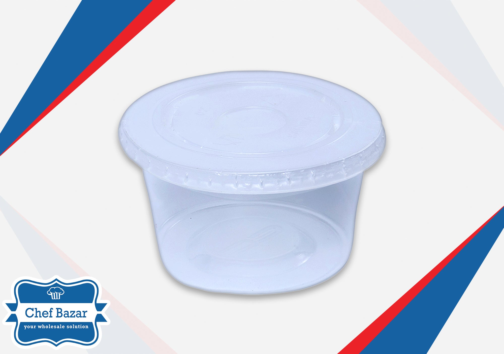 200ML Plastic Container with Lid (Round) - chefbazarco