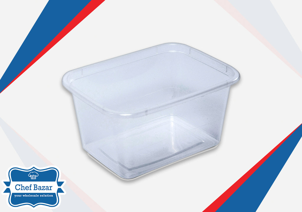250ML Mini Plastic Container with Lid (Rectangle) – chefbazarco