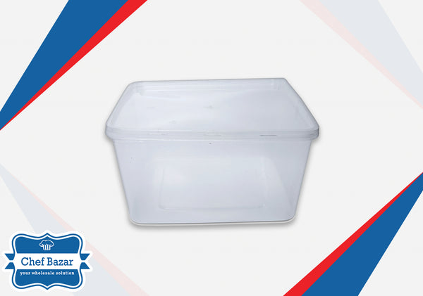 3000ML Plastic Container with Lid (Square) - chefbazarco