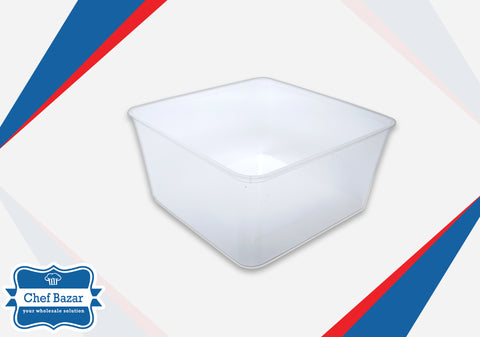 3000ML Plastic Container with Lid (Square) - chefbazarco