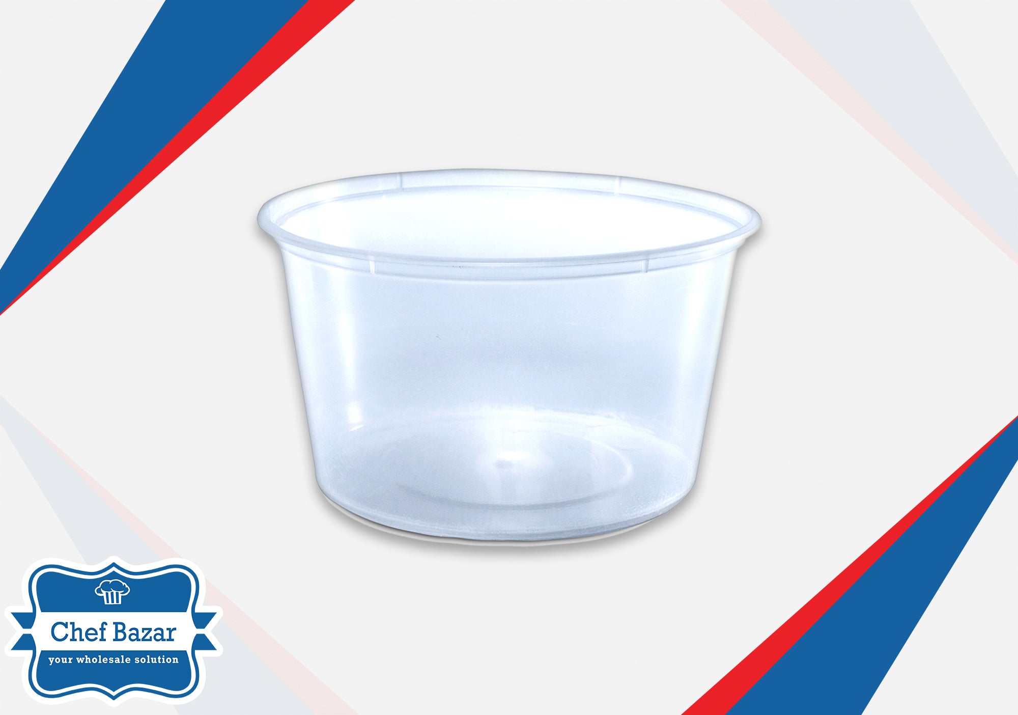 450ML R16 Plastic Container with Lid (Round) - chefbazarco