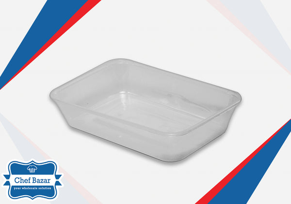 500ML Plastic Container with Lid (Rectangle) - chefbazarco
