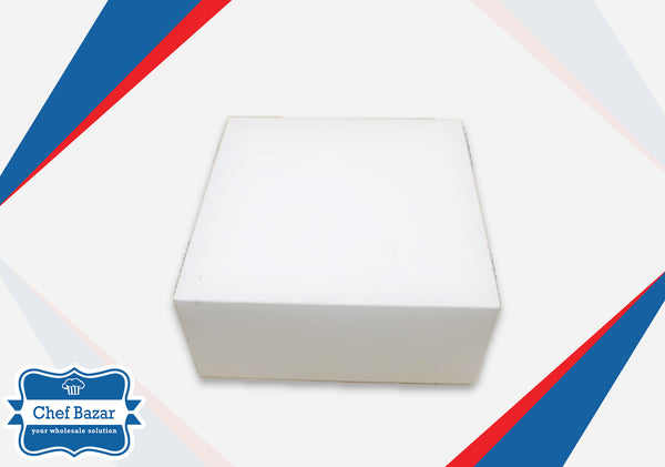 Card Board Cake Box 7.5x7.5x3 inches (1-1.5 Pound cake ) - chefbazarco