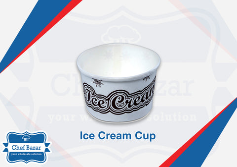 Pack of 100 Ice Cream Paper Cups (80 ML) - chefbazarco