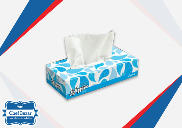 Pack of 2 Super Tissue Boxes (100 tissues each) - chefbazarco