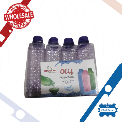 Water Bottles Pack of 4 Large Capacity For School, College, University, Office, Sports, Travel, GYM. - chefbazarco