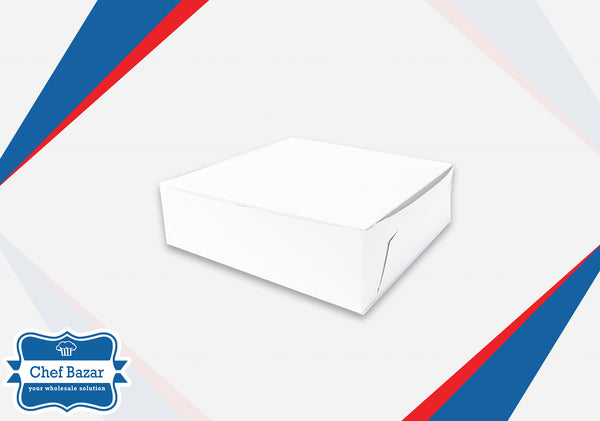 Card Board Cake Box 7.5x7.5x3 inches (1-1.5 Pound cake ) - chefbazarco