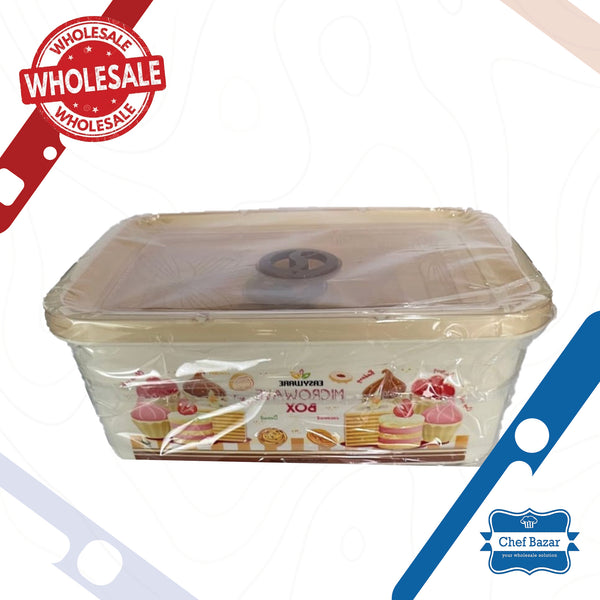 Pack of 3 Easyware Microwave Safe Mulitipurpose Food Storage Box - chefbazarco
