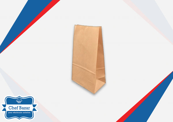 Medium Kraft Paper Bag Low Gsm 8x12 inches - chefbazarco
